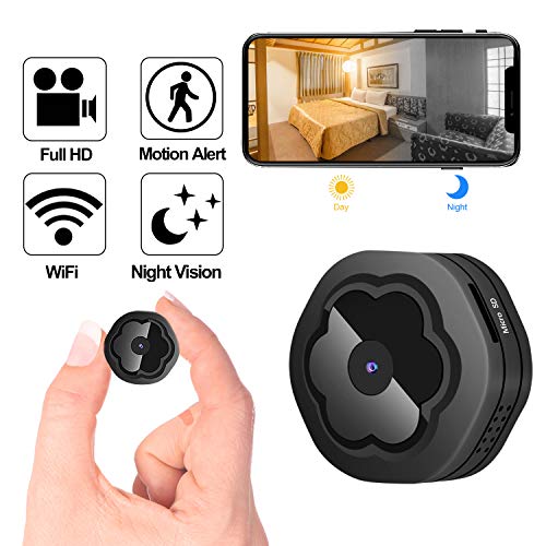 Product Cover Mini WiFi Hidden Camera?Wireless Spy Camera HD 1080P Security Camera for Home Nanny Cam with Night Vision Motion Detection, Built-in Magnetic Fit Indoor Outdoor Recording