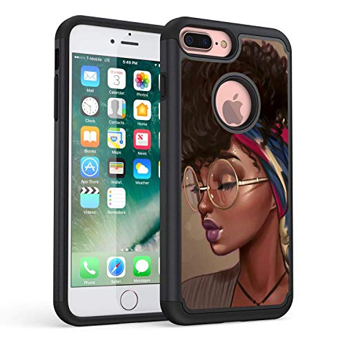 Product Cover iPhone 8 Plus Case, iPhone 7 Plus Case, Rossy Heavy Duty Hybrid TPU Plastic Dual Layer Armor Defender Protection Case Cover for Apple iPhone 7 Plus /8 Plus 5.5