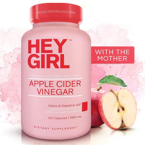 Product Cover Apple Cider Vinegar Capsules - Great for Detox, Cleanse + Natural Weight Loss | Reduces Bloating and Aids Digestion to Keep Your Gut Happy by Hey Girl Nutrition