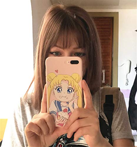 Product Cover for iPhone 7 Plus Case 8 Plus Cover, Japan Anime Cartoon Sailor Moon Case Cute Protective Silicone Soft Phone Case Back Cover for iPhone Xs Max XR 6S 7 8 Plus (for iPhone 7 Plus/8 Plus)