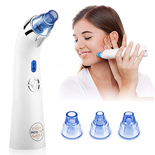 Product Cover PORE VACUUM For Flawless Skin - Easy To Use BLACKHEAD VACUUM & BLACKHEAD REMOVER VACUUM - Four Suction Settings - Includes 4 PORE CLEANER Heads For Multiple Facial Treatments & Carry Bag + Video