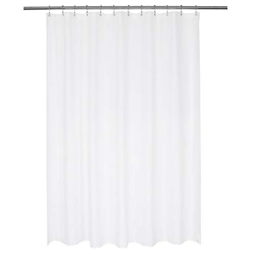 Product Cover N&Y HOME Nylon Hotel Shower Curtain or Liner, Machine Washable, Water Resistant, White, 72 x 72 inches