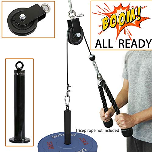 Product Cover SYL Fitness LAT Pulley System with Olympic Plate Loading Pin(Size:B)