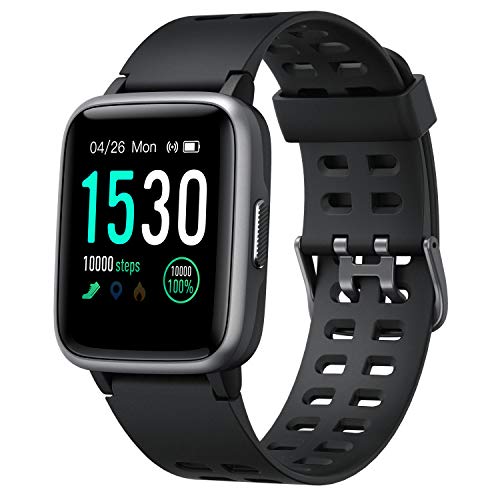 Product Cover Smart Watch for Android Phone iphone,Arbily Smartwatch with Heart Rate Monitor Waterproof Swimming Smart Watch with Sleep Tracker Pedometer Step Calorie Counter,Smart Watches for Women Men Kids,Black