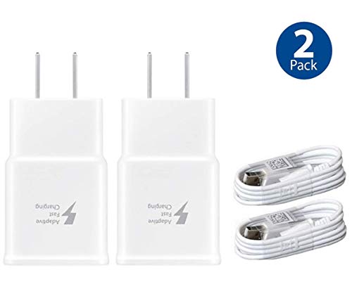Product Cover Wall Charger Adaptive Fast Charger Kit for Samsung Galaxy S7/S7 E/S6/S6 E/Note5/4 /S4/S3, USB 2.0 Fast Charge Kit True Digital Adaptive Fast Charging (Wall Charge + Micro USB Cable 4 ft)
