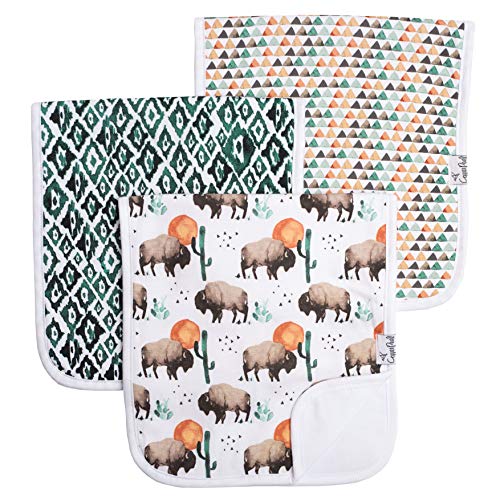 Product Cover Baby Burp Cloth Large 21''x10'' Size Premium Absorbent Triple Layer 3-Pack Gift Set 