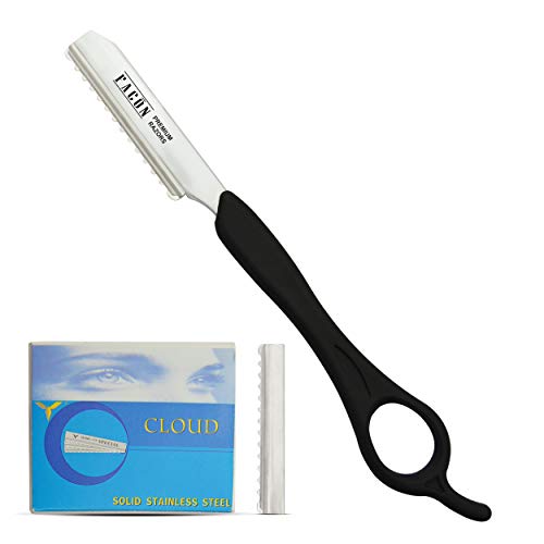 Product Cover Facón Professional Hair Styling Thinning Texturizing Cutting Feather Razor + 10 Replacement Blades