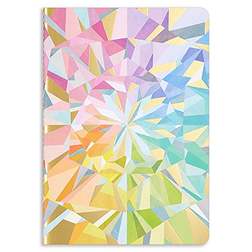Product Cover Erin Condren Designer Petite Journal with Lined Pages - Colorful Kaleidoscope. Great for Creative Writing, Journaling, Taking Notes, School Work, and Office Work