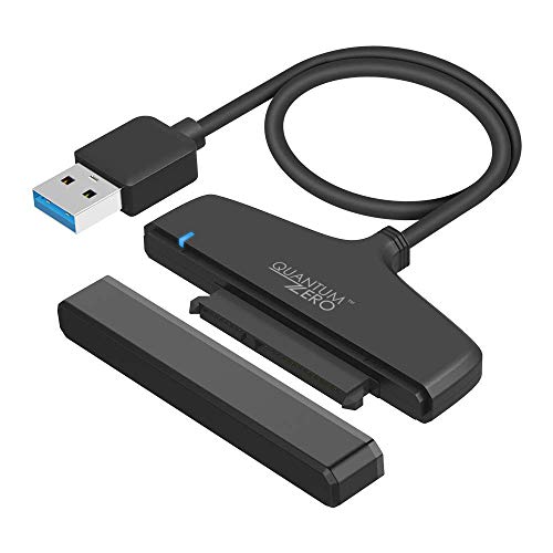 Product Cover QuantumZERO USB 3.0 / USB 3.1 Gen1 to SATA Adapter for 2.5 inch Hard Drive Disk HDD and SSD [ASMedia: ASM1153E Chipset] (SATA to USB Adapter)