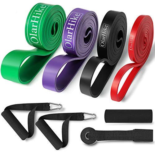 Product Cover OlarHike Resistance Bands Exercise Bands Pull-Up Bands with 2 Foam Handles, Band Guard, Door Anchor for Stretching, Exercise, and Assisted Pull Ups