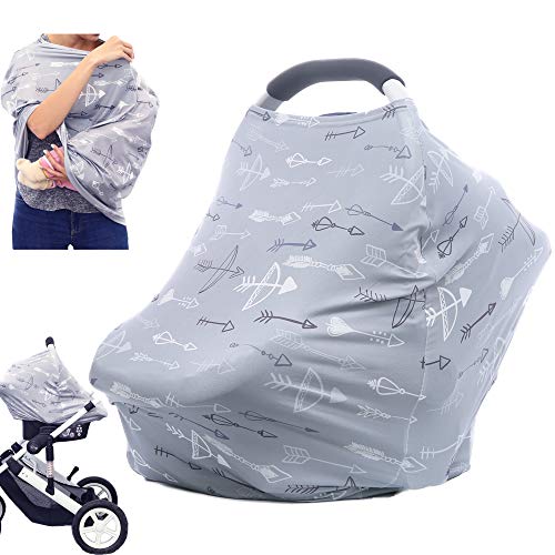 Product Cover Breastfeeding Nursing Cover Carseat Canopy - Multi Use Car Seat Covers for Babies, Infant Stroller Cover, Nursing Scarf, Baby Shower Gifts for Boys and Girls