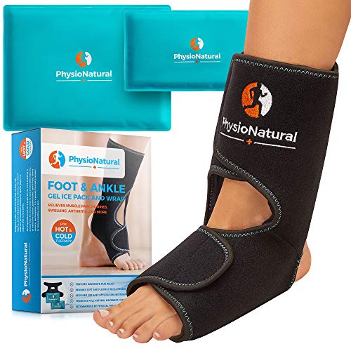 Product Cover Foot & Ankle Ice Pack - Instant Relief for Plantar Fasciitis, Achilles Tendon Injuries, Sprained Ankle, Swelling, Arthritis, Heel Spur, Post Surgery, Bursitis & Aches - Hot & Cold Therapy