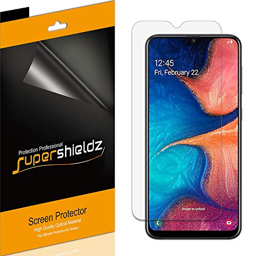 Product Cover (6 Pack) Supershieldz for Samsung Galaxy A20 Screen Protector, High Definition Clear Shield (PET)