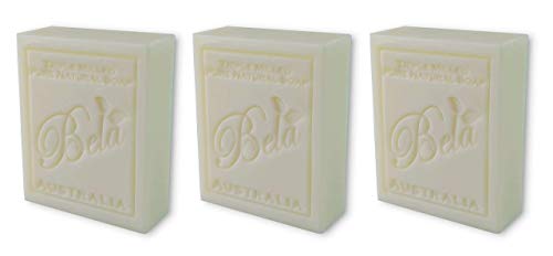 Product Cover Bela Bath & Beauty, Extra Creamy Goats Milk Gift, Triple Milled Moisturizing Soap Bars, No Harsh Ingredients, 3.5 oz each - 3 Pack
