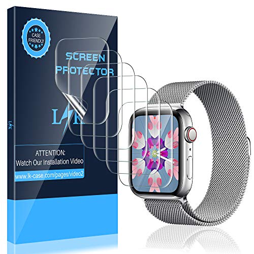 Product Cover LK [6 Pack] Screen Protector for Apple Watch 38mm Series 3 2 1 - Max Coverage Bubble-Free Anti-Scratch iWatch 38mm Flexible TPU Clear Film