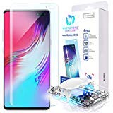 Product Cover Dome Glass Whitestone Full 3D Curved Edge Tempered Glass Solution for Ultrasonic Fingerprint with Easy Install Kit for Samsung Galaxy S10 5G (2019)