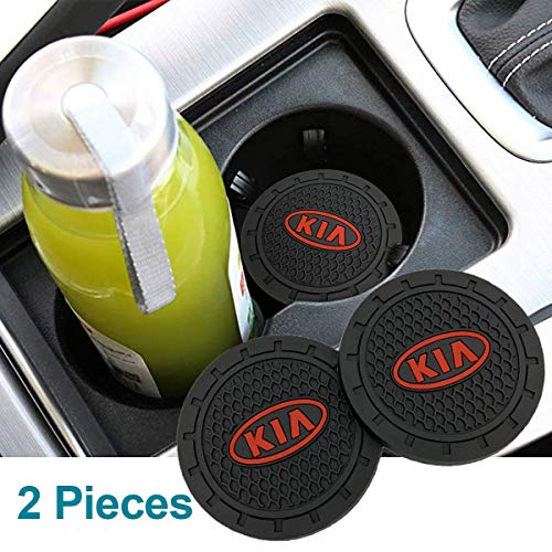 Product Cover monochef Auto Sport 2.75 Inch Diameter Oval Tough Car Logo Vehicle Travel Auto Cup Holder Insert Coaster Can 2 Pcs Pack Fit Ki-a Accessory