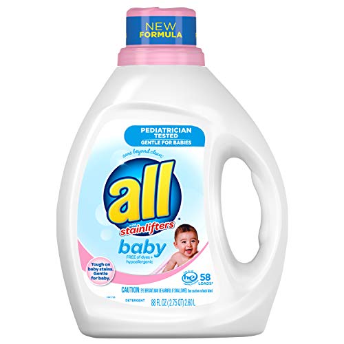 Product Cover All Baby Liquid Laundry Detergent, Gentle for Baby, 58 Loads, 88 Fluid Ounce
