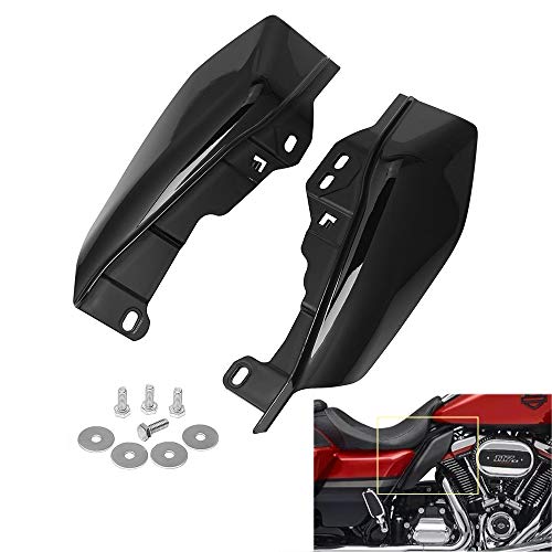 Product Cover AQIMY Black Mid-Frame Air Deflector Heat Shield Trim Cover Compatible for Harley Davidson Touring Electra Street Glide Road Glide Trike 2017 2018 2019