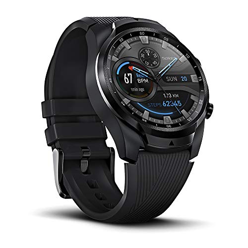 Product Cover Ticwatch Pro 4G/LTE Smartwatch, Dual Display, Sleep Tracking, Swim-Ready, Long Battery Life, 1GB RAM Memory GPS, 24h Heart Rate Monitor, Cellular Connectivity for Verizon Phone Plan Users Only in US