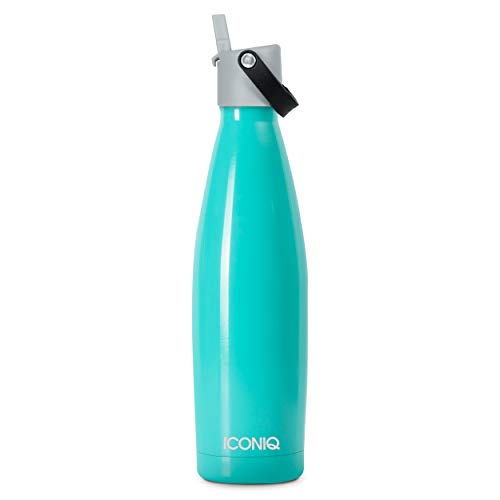 Product Cover ICONIQ Stainless Steel Insulated Sport Bottle with Pop Up Straw Cap | 17 Ounce | Mint Green