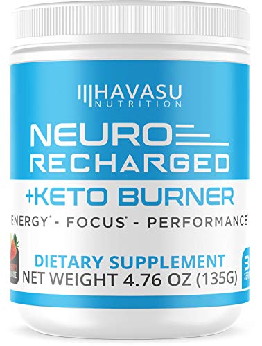 Product Cover Havasu Nutrition Extra Strength Keto Brain Supplement for Energy & Focus - Mental Performance Nootropic & Pre Workout with Natural Caffeine, Ginkgo Biloba & More - Brain Booster 4.76 oz (135 G)