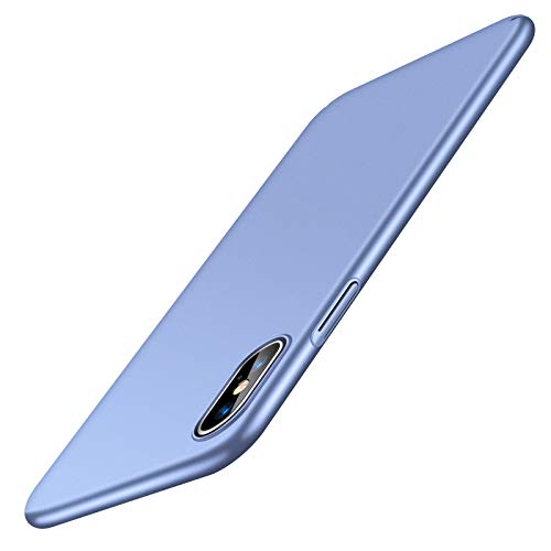 Product Cover TORRAS Slim Fit iPhone Xs Max Case, Hard Plastic Ultra Thin Protective Cover Matte Finish Grip Phone Case for iPhone Xs Max 6.5 inch (2018),Ice Blue