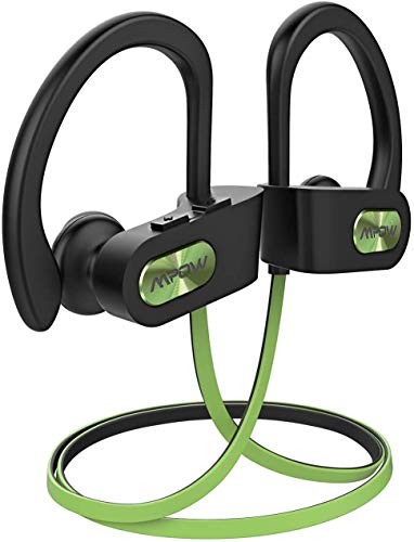 Product Cover Mpow Flame Bluetooth Headphones Sport IPX7 Waterproof Wireless Sport Earbuds, Richer Bass HiFi Stereo in-Ear Earphones, 7-9 Hrs Playback, Running Headphones W/CVC6.0 Noise Cancelling Mic, Lime Green