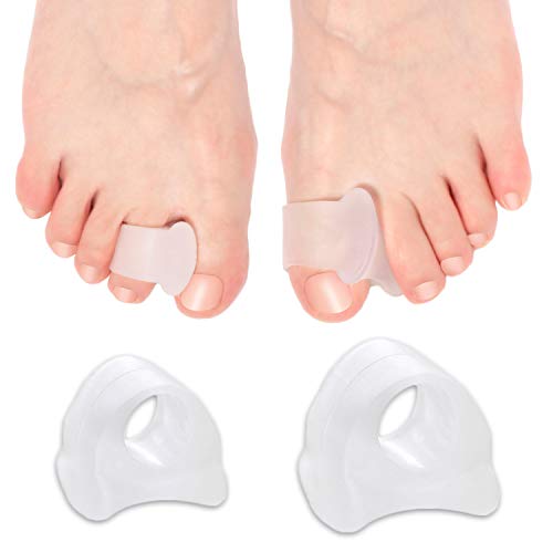 Product Cover 6-Pack Toe Separators, Straighteners & Spacers For Medical, Fitness and Wellness Use | Correct Your Toes Naturally | Great for Pedicure, Bunion Corrector & Yoga