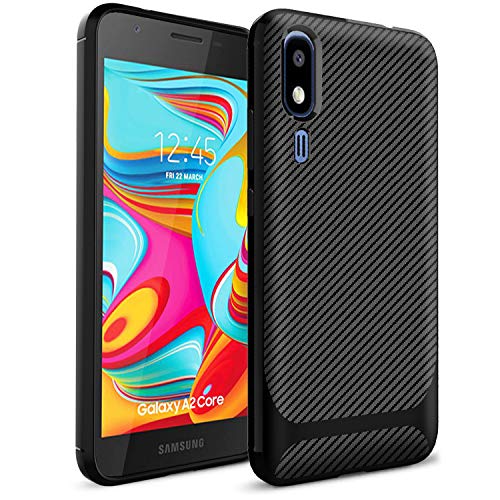Product Cover Dzxouui Samsung A2 Core Case,Galaxy A2 Core Case, Durable Light Shockproof Cover Protective Phone Case for Samsung A2 Core Case(CB-Black)