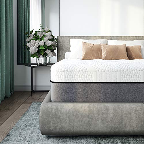 Product Cover Classic Brands Cool Gel Memory Foam Quilted 14-Inch Mattress, California King