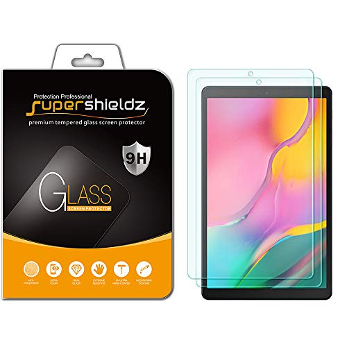 Product Cover (2 Pack) Supershieldz for Samsung Galaxy Tab A 10.1 (2019) (SM-T510 Model) Screen Protector, (Tempered Glass) Anti Scratch, Bubble Free