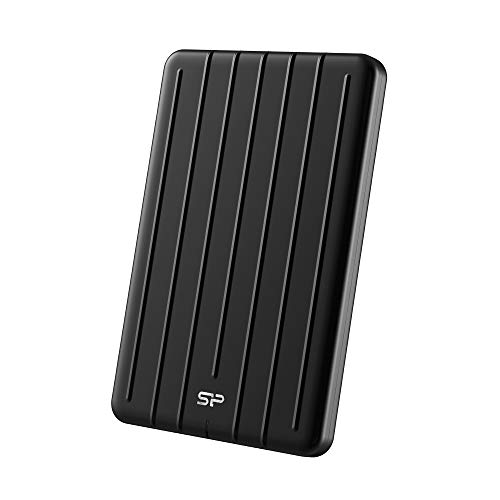 Product Cover Silicon Power 1TB 3D NAND TLC Rugged Portable External SSD USB 3.1 Gen 2 (USB3.2) with USB-C to USB-C/USB-A Cables, Ideal for PC, Mac, Xbox and PS4, Bolt B75 Pro
