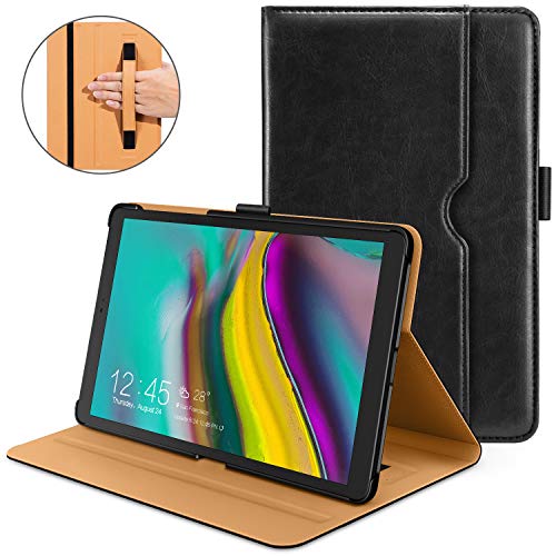 Product Cover Galaxy Tab S5e Case 2019 [SM-T720/SM-T725], DTTO Premium Leather Folio Cover with Hard Back for Samsung Galaxy Tab S5e 10.5 inch Tablet 2019 Released [Auto Sleep/Wake], Black