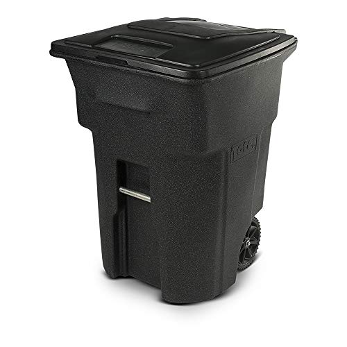 Product Cover Toter 96 Gal. Trash Can Blackstone with Wheels and Lid