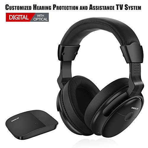 Product Cover SIMOLIO Digital Wireless Headphones with Optical for Most TVs, Hearing Protection Wireless TV Headphone, Wireless TV Headsets with Long Working, TV Hearing Aid Device for Seniors and Hard of Hearing