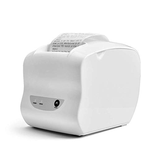 Product Cover Thermal Receipt Printer, 58MM Mini Portable POS Printer with USB Port, High Speed Printing Compatible with ESC/POS Print Commands Set, Easy to Setup, White