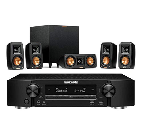 Product Cover Marantz NR1609 7.2 Channel Slim Network AV Receiver Bundle with Klipsch Reference Theater Pack 5.1 Surround System - Black