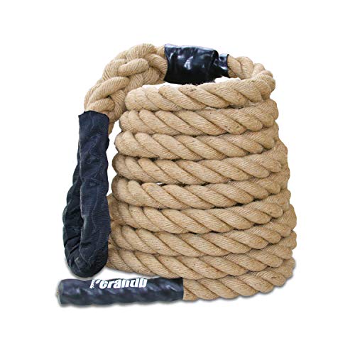 Product Cover Perantlb Outdoor Climbing Rope for Fitness and Strength Training, Workout Gym Climbing Rope, 1.5'' in Diameter, Length Available: 10, 15, 20, 25, 30, 50 Feet