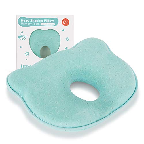 Product Cover Newborn Baby Head Shaping Pillow,Preventing Flat Head Syndrome(Plagiocephaly),Made of Memory Foam Head and Neck Support Baby 3D Pillow for 0-12 Months Infant
