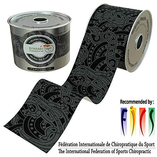 Product Cover Dynamic Tape ECO Biomechanical, 2 inch by 16.4 feet Roll, Designed to Sports Physio, Athletic Sport Performance, Foot Knee Muscle, Protect & Assist Motion, Injury Recovery, Hypoallergenic, No Latex