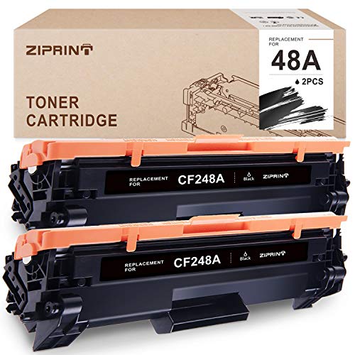 Product Cover ZIPRINT Compatible Toner Cartridge Replacement for HP 48A CF248A for HP Laserjet Pro M16 M15 M31w Pro MFP M28 M29 Prnter (Black, 2-Pack)