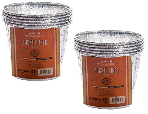 Product Cover Traeger Grills BAC407z 5-Pack Bucket Liner - Pack of 2 (Total 10 Bucket Liners)