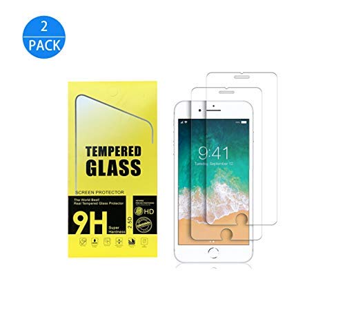 Product Cover Screen Protector for iPhone 8,7,6s,6[4.7inch][2Pack],2.5D Edge Tempered Glass,Anti-Scratch,Case Friendly (iPhone 8/7/6s/6 Screen Protector)