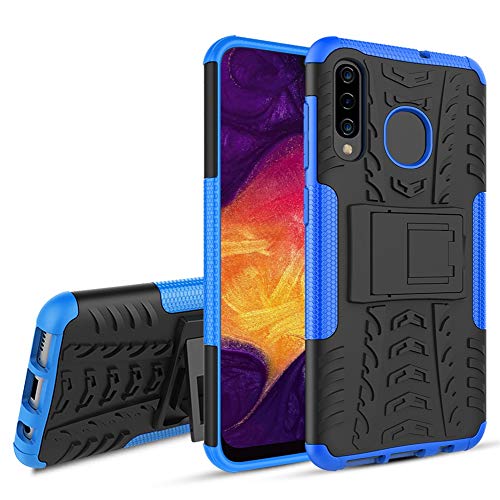 Product Cover Samsung Galaxy A50,A30/A20 Case,[Built-in Kickstand] Heavy Duty Protection Dual Layer Shockproof Non-Slip Reinforced Corners Anti-Scratch Hybrid Rugged Phone Case-Blue