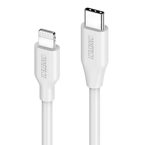 Product Cover CHOETECH iPhone 11 Charger, USB C to Lightning Cable [6.6Ft Apple MFi Certified] Compatible iPhone 11/11 Pro/11 Pro Max/X/XS/XR/XS Max/8/8 Plus/iPad/AirPods Pro, Supports Power Delivery