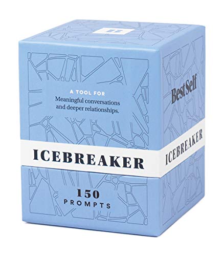 Product Cover Conversation Starter Icebreaker Deck by BestSelf - Powerful Tool to Establish and Strengthen Relationships by Cultivating Open, Engaging and Meaningful Interactions - 150 Engaging Conversation Prompts