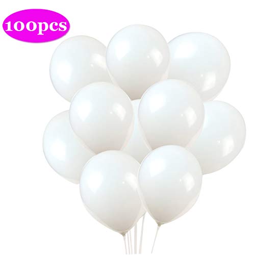 Product Cover Latex Balloons, 100-Pack, 12-Inch, White Balloons