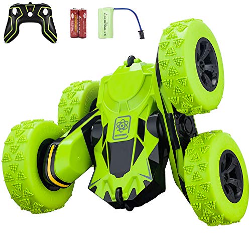 Product Cover Remote Control Car, RC Stunt Car, 360 Degree Flips Double Sided Rotating Tumbling High Speed 7.5Mph and 2.4GHz Remote Control Toys for Kids, Toy Cars for Boys and Girls Gifts