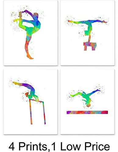 Product Cover Abstract Girl Gymnastics Wall Art Print 8 x 10